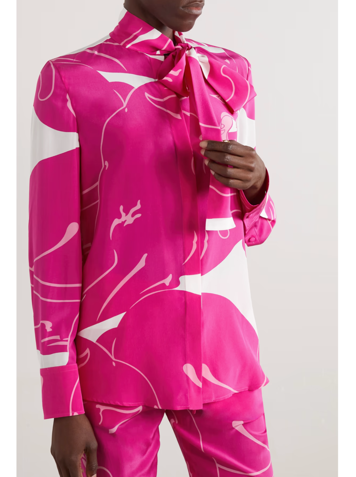 FUCHSIA PINK ABSTRACT PRINT CO-ORD