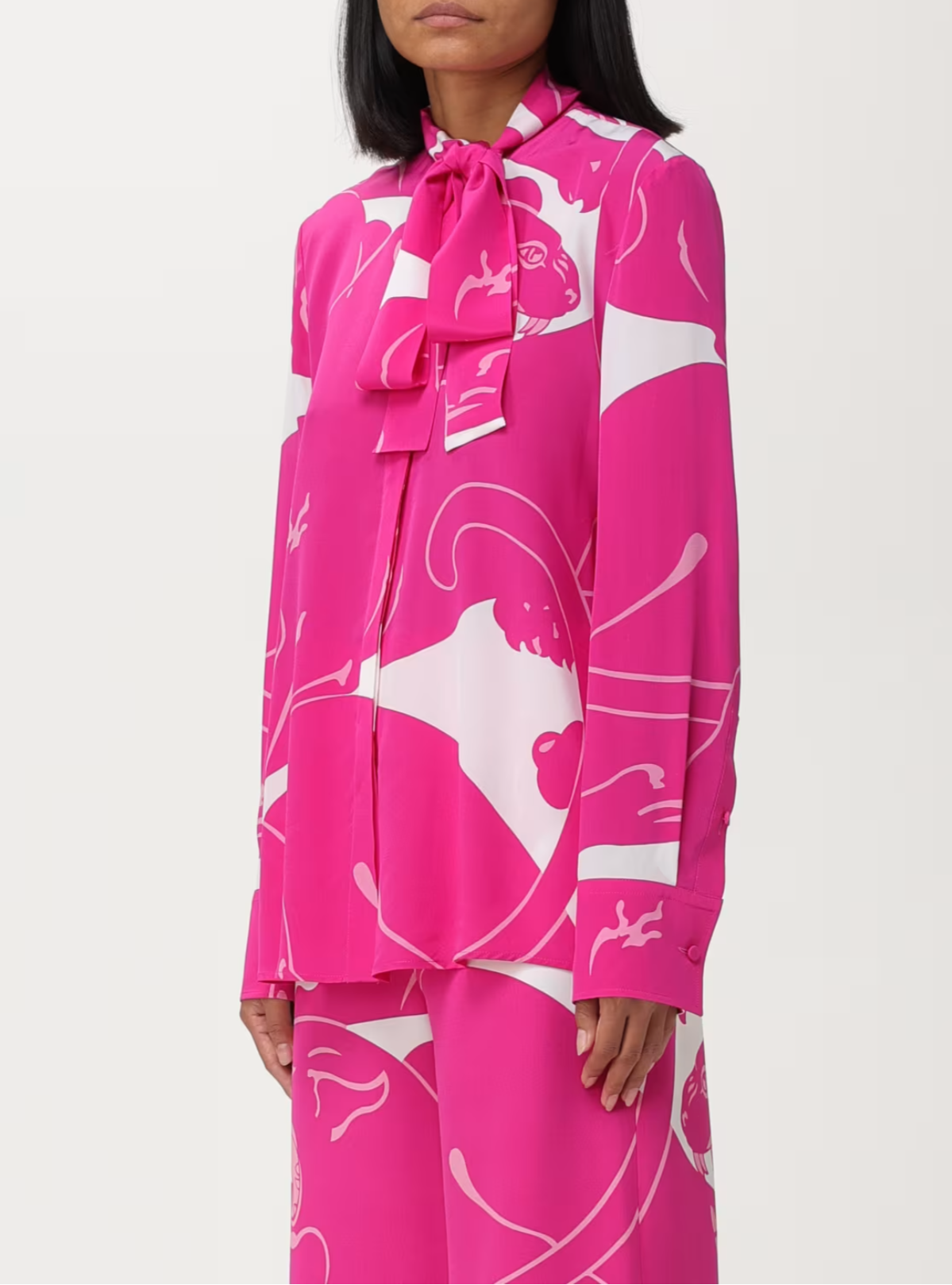 FUCHSIA PINK ABSTRACT PRINT CO-ORD
