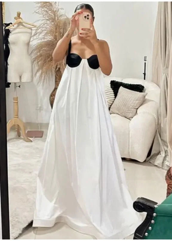 WHITE MAXI GOWN