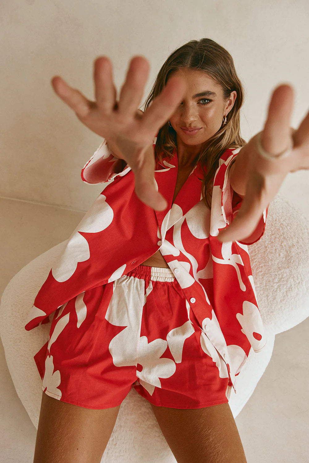 CAROLINE RED CO-ORD