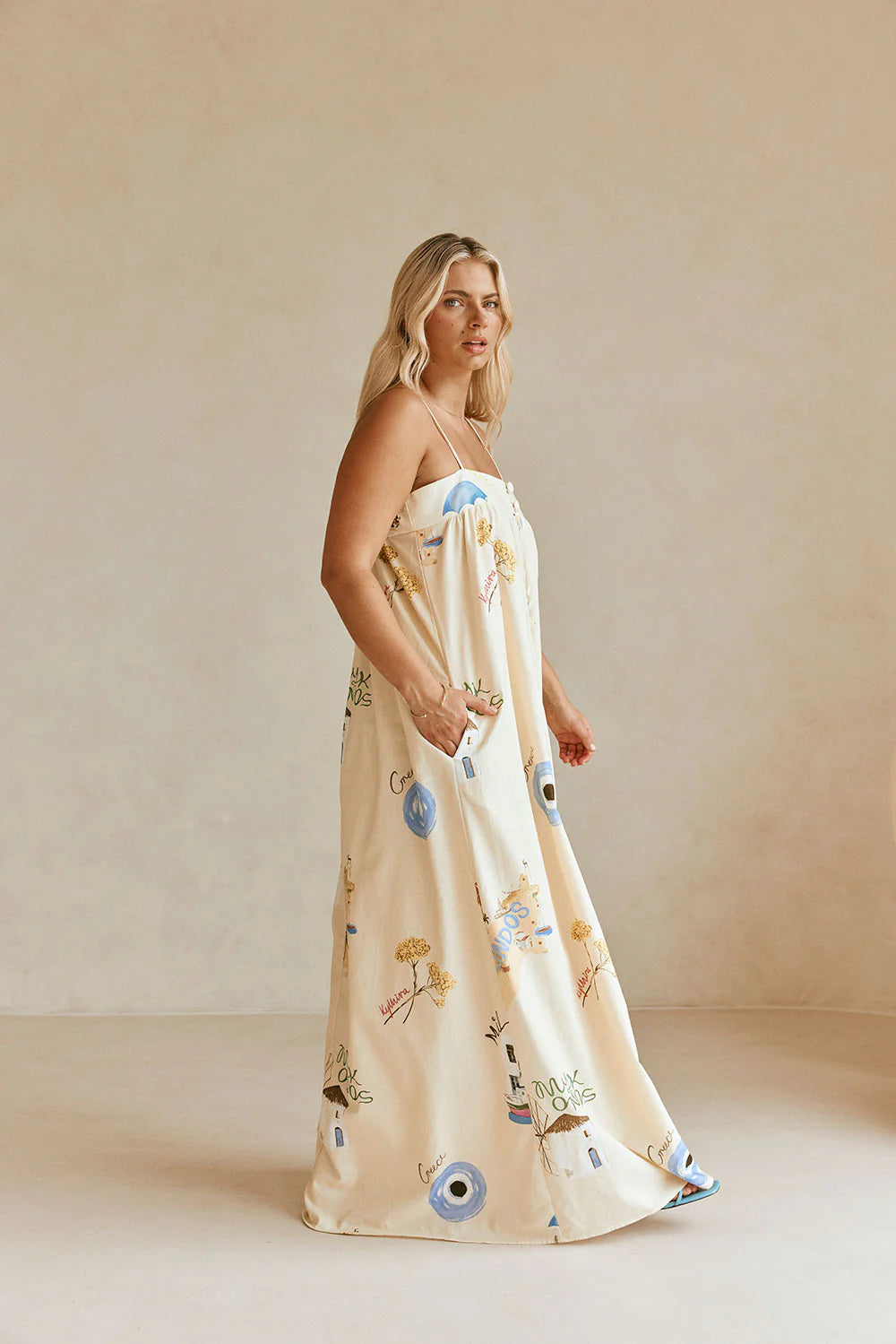 GREECE ELVI MAXI DRESS