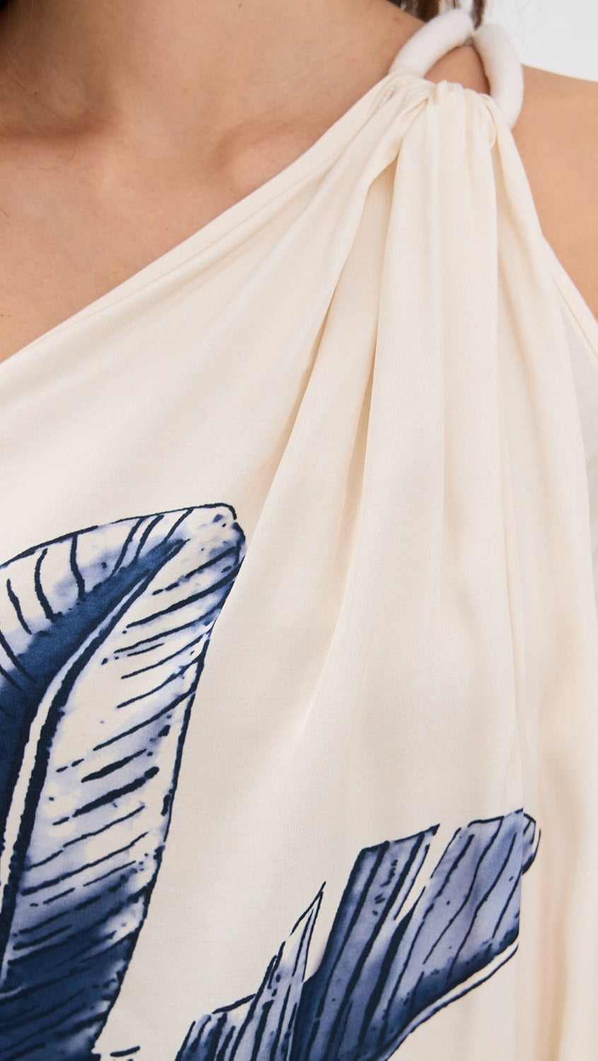 ONE SHOULDER RESORT DRESS