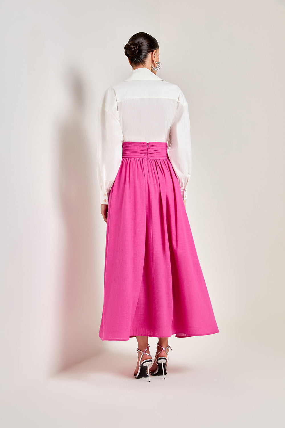 RED ROSE MAXI SKIRT