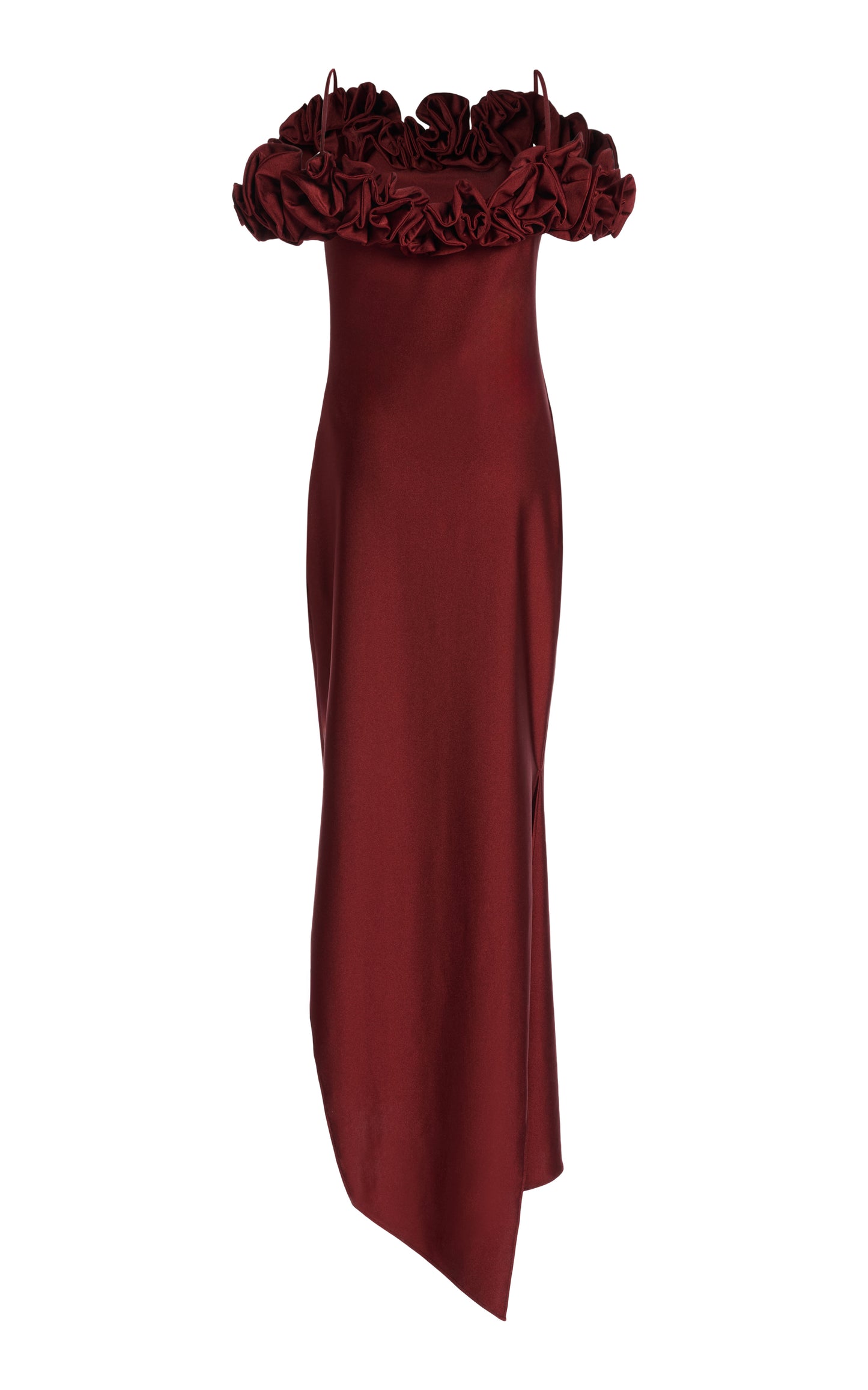 ROSETTE DETAIL MAXI DRESS