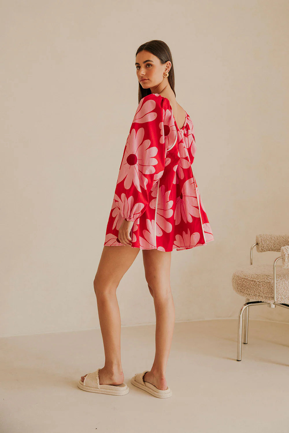 DAISY RED MINI DRESS