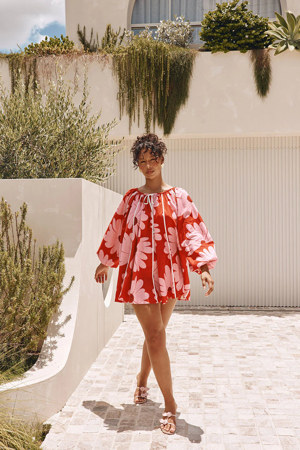 DAISY RED MINI DRESS