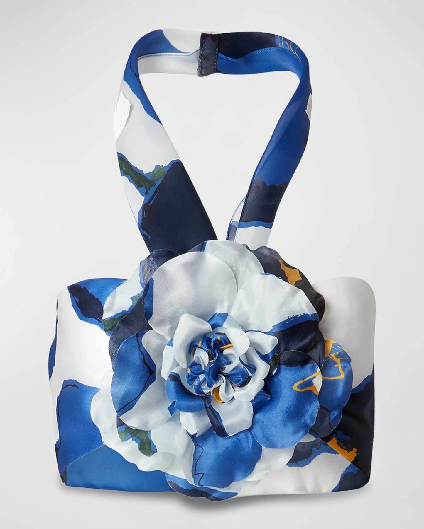 FLORAL PRINT HALTER BRALETTE SKIRT CO-ORD