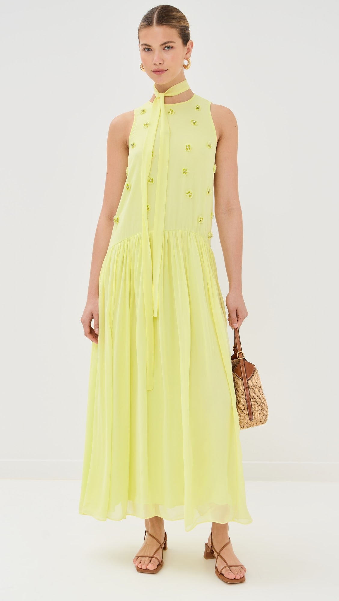 ELINA LIME DRESS