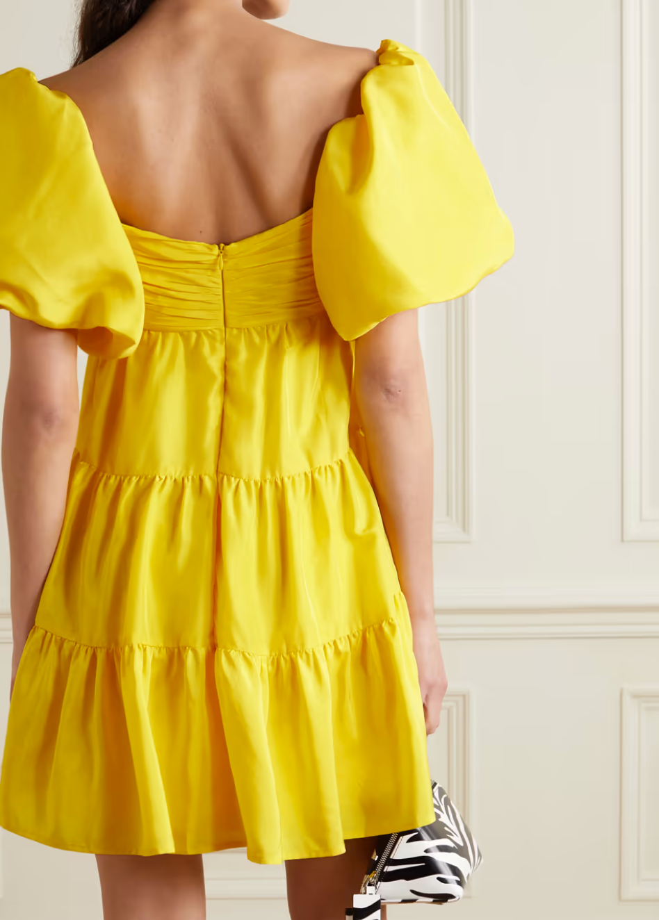 REBECCA YELLOW MINI DRESS