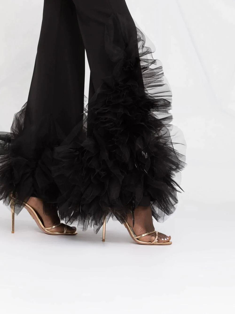 BLACK TULLE PANTS