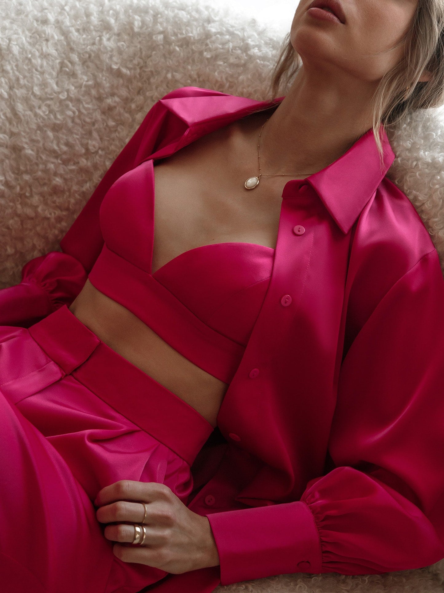 3 PIECE SATIN DRESS