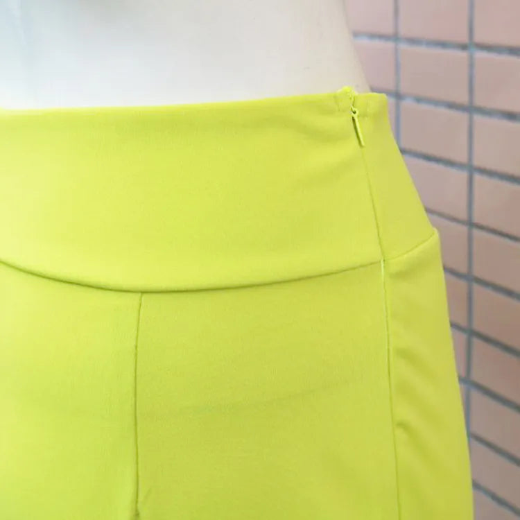 SOLID BOTTOM STRAIGHT PANT NEON