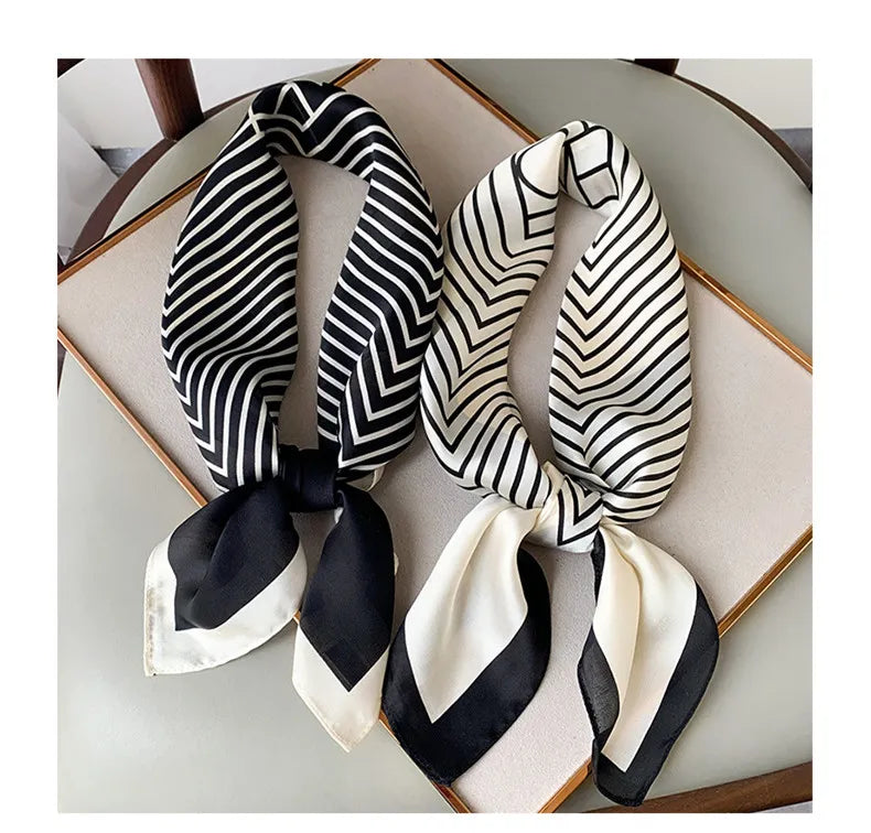 GEOMETRIC SILK SCARF