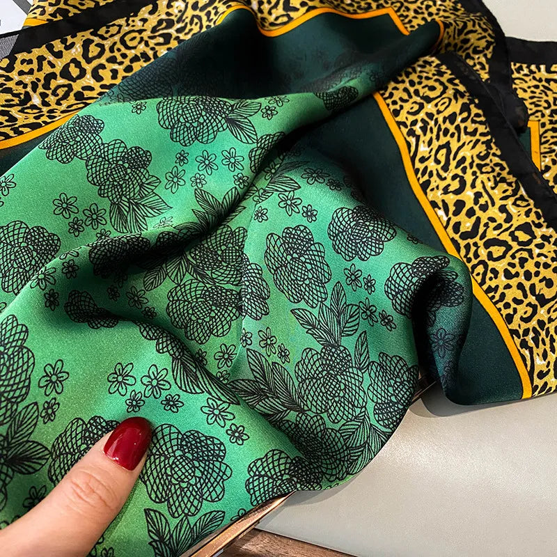 EMERALD GREEN PRINTED SCARF