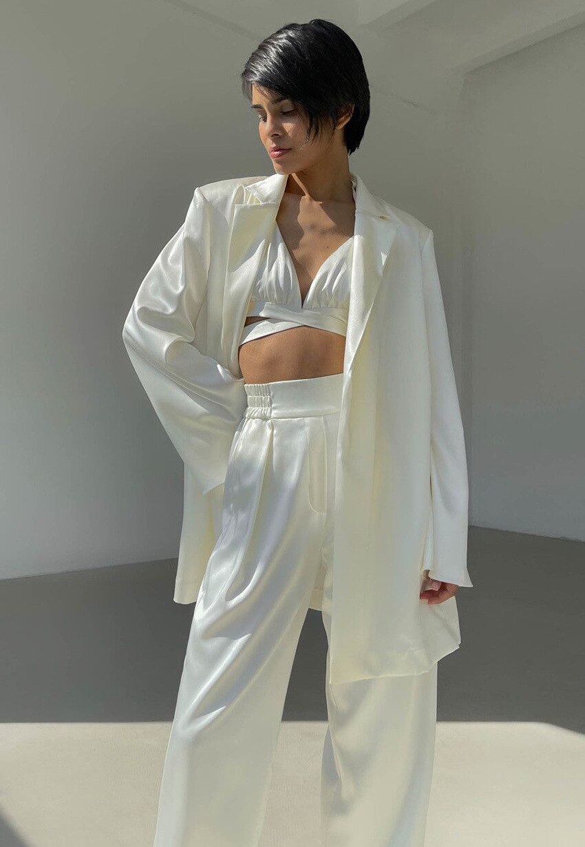 3 PIECE SATIN CO-ORD