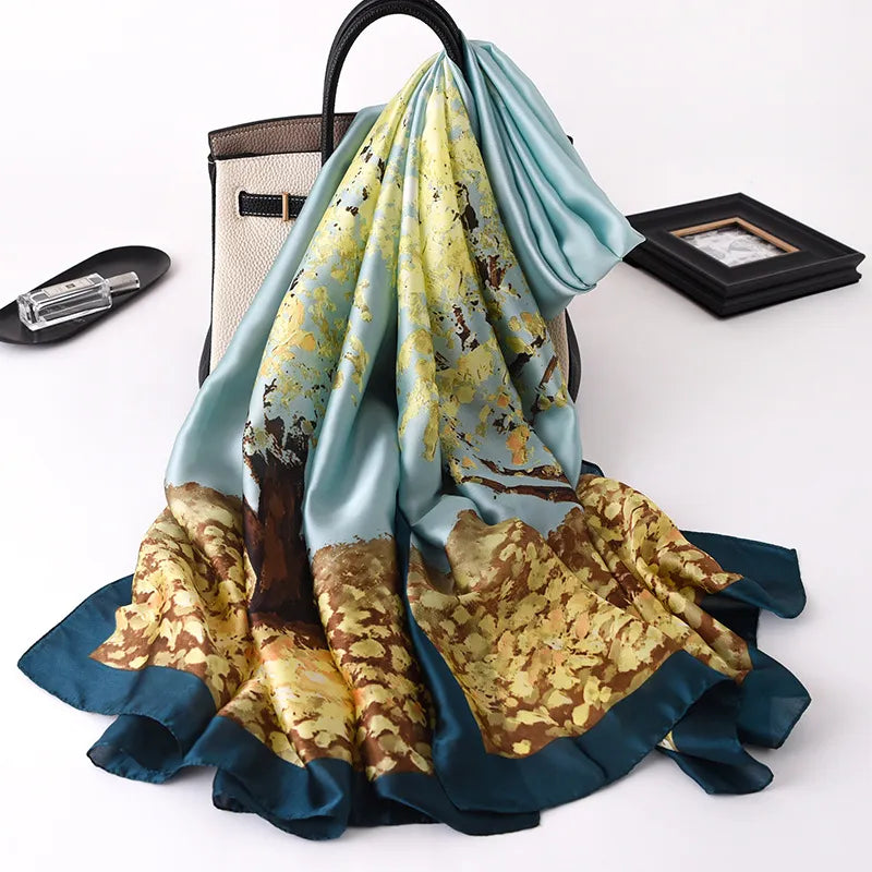 PRINTED LADY SPRING SCARF