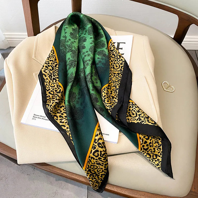 EMERALD GREEN PRINTED SCARF
