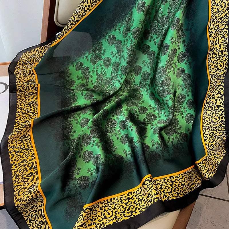 EMERALD GREEN PRINTED SCARF