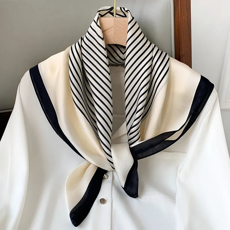 GEOMETRIC SILK SCARF