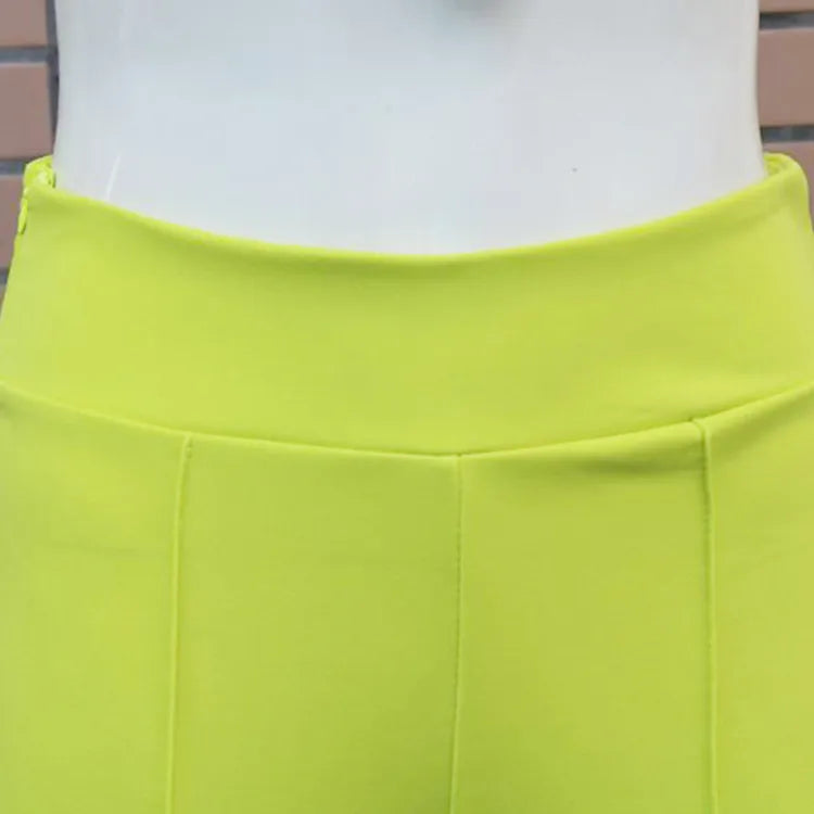 SOLID BOTTOM STRAIGHT PANT NEON