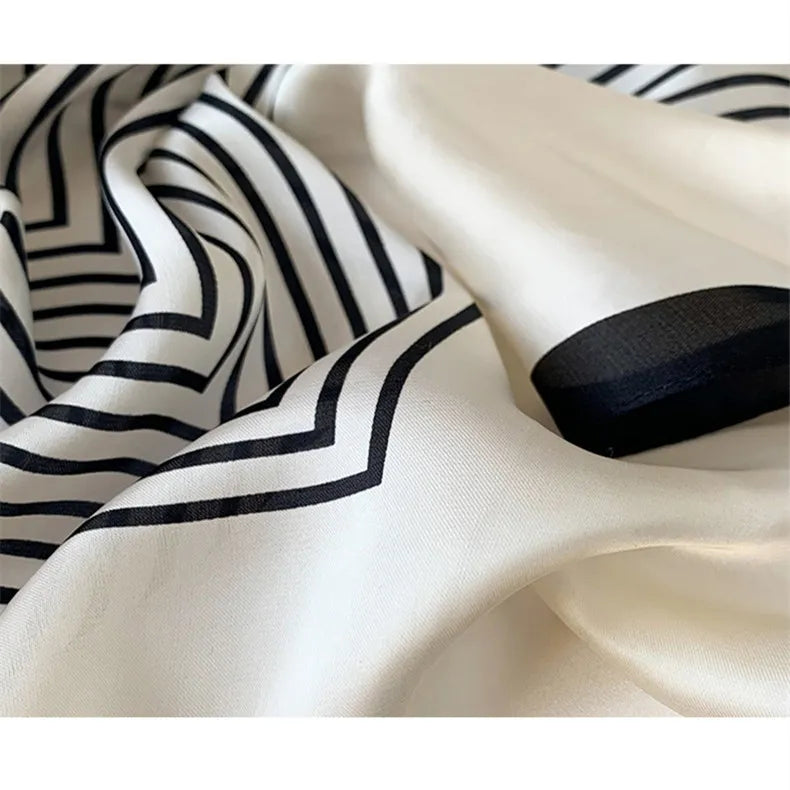 GEOMETRIC SILK SCARF