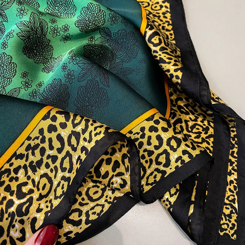 EMERALD GREEN PRINTED SCARF