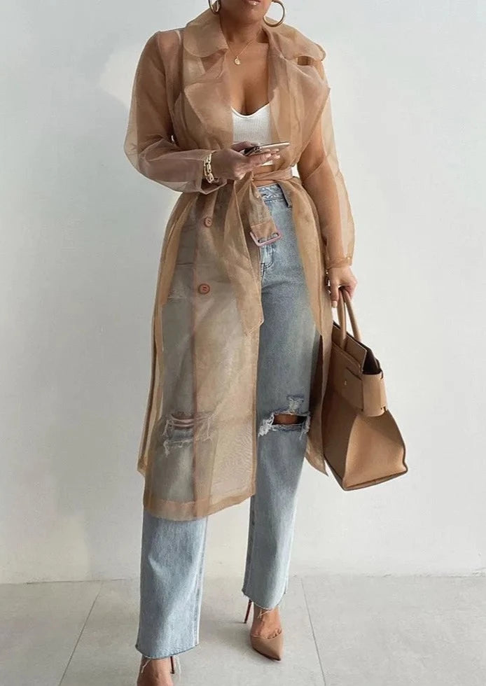 AUTUMN NEW TULLE COAT