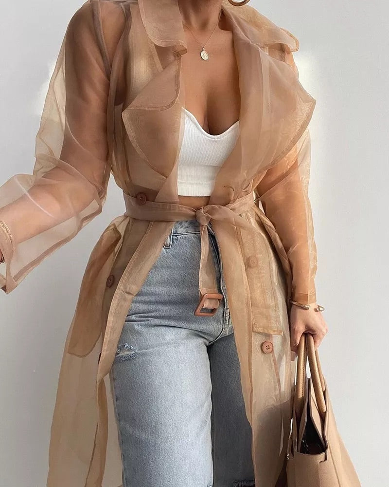 AUTUMN NEW TULLE COAT
