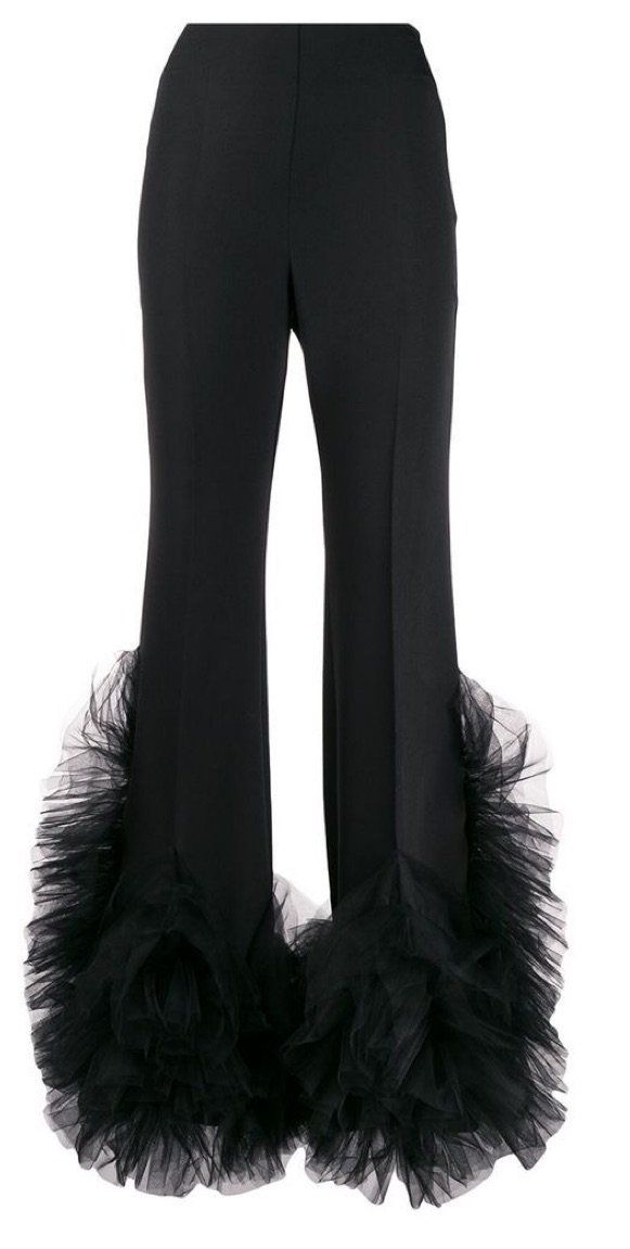 BLACK TULLE PANTS