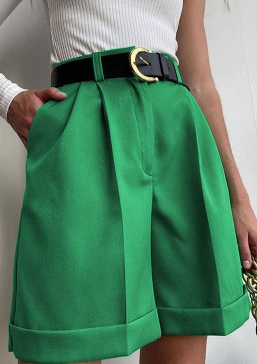SOLID SHORT PANTS