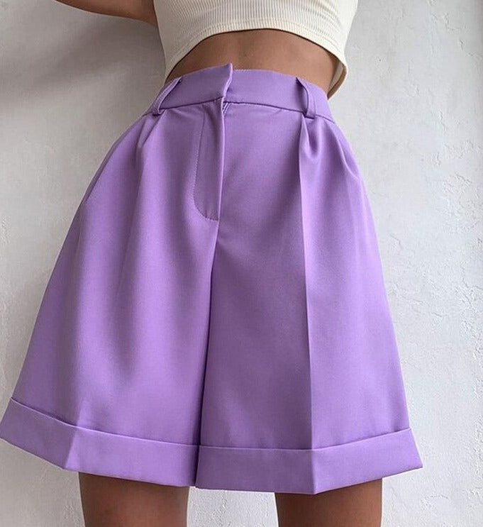 SOLID SHORT PANTS