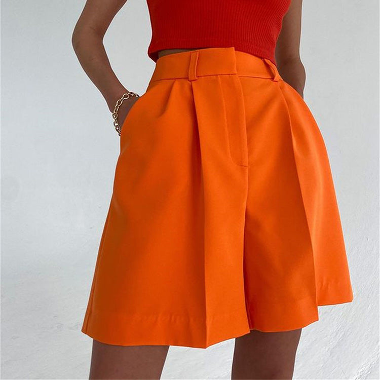 SOLID SHORT PANTS