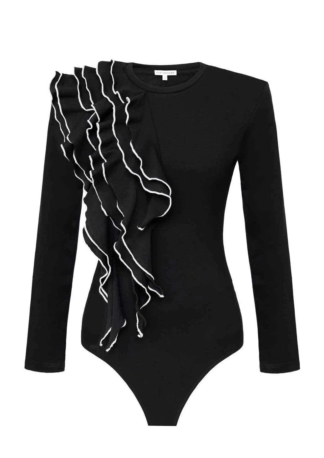 One shoulder ruffle bodysuit 2025