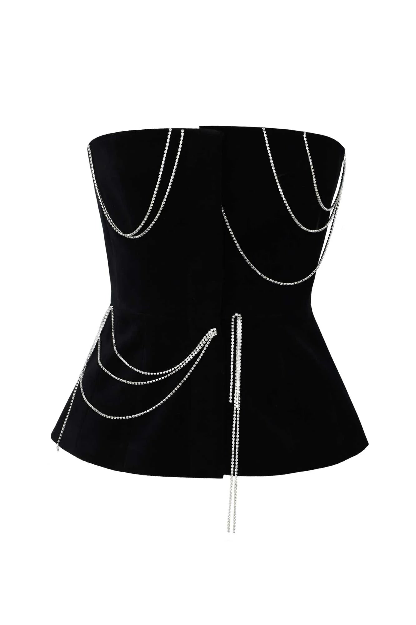 TOP WITH DIAMOND DECOR