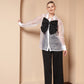 STATEMENT SHEER ORGANZA SHIRT WITH BOW