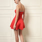 SCARLET STARLIGHT STRAPLESS MINI DRESS