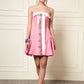 BLUSH ELEGANCE STRAPLESS MINI DRESS