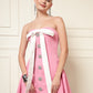 BLUSH ELEGANCE STRAPLESS MINI DRESS
