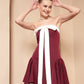 CHERRY BOW TIE CAMILE DRESS