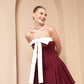 CHERRY BOW TIE CAMILE DRESS