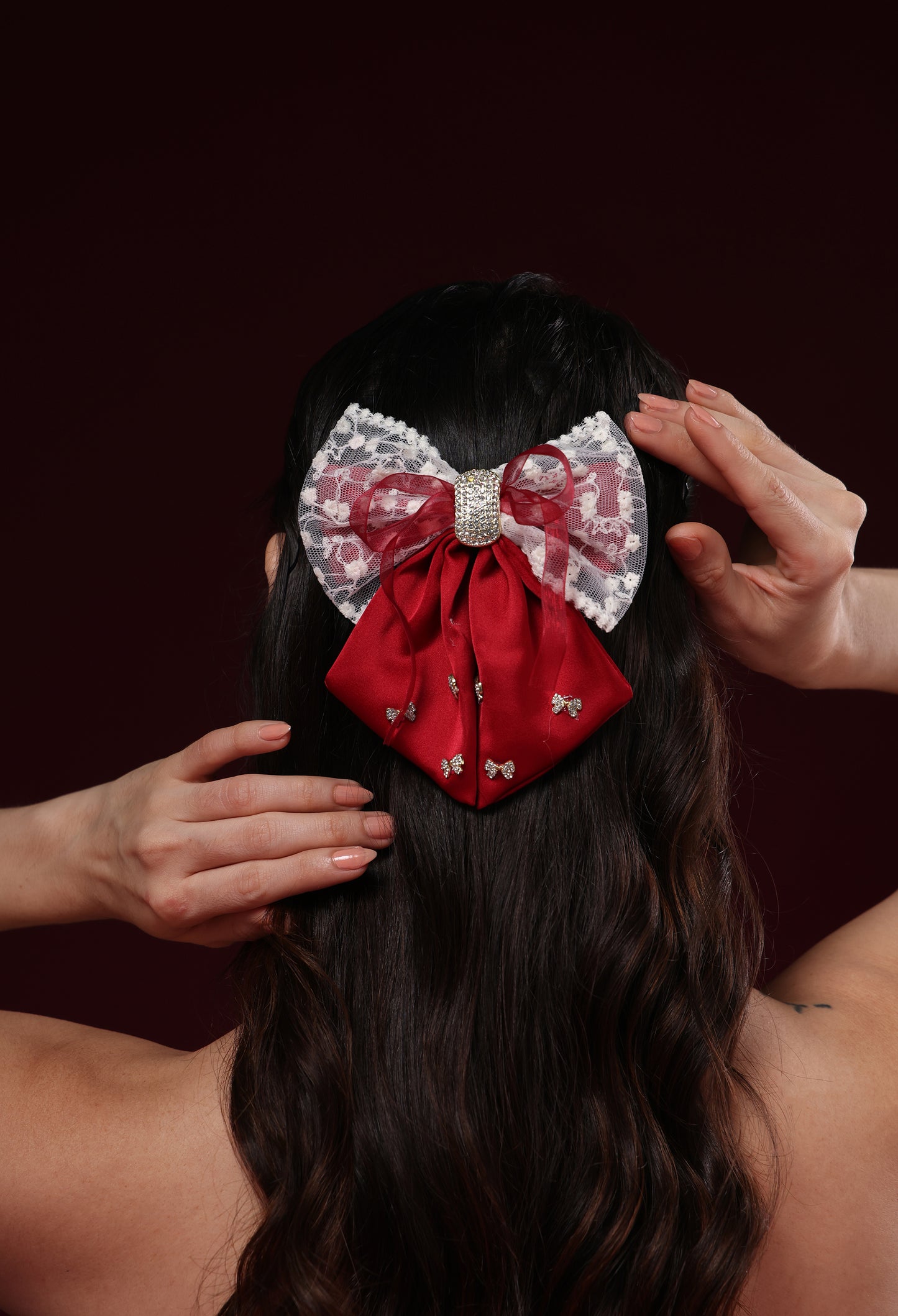 LUXE SATIN BOW TRIO