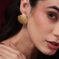 GOLDEN SEASHELL STUD EARRINGS