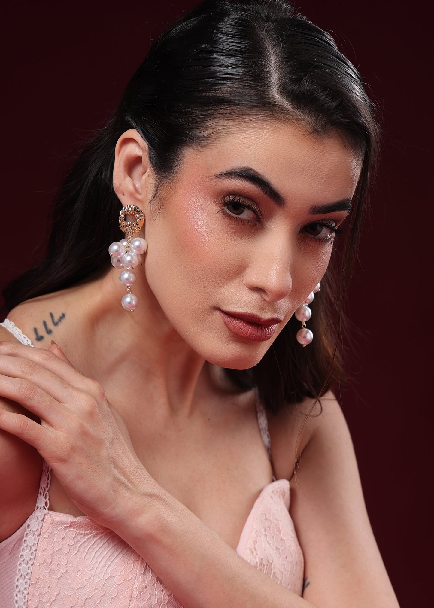 BEAD DROPLET EARRINGS