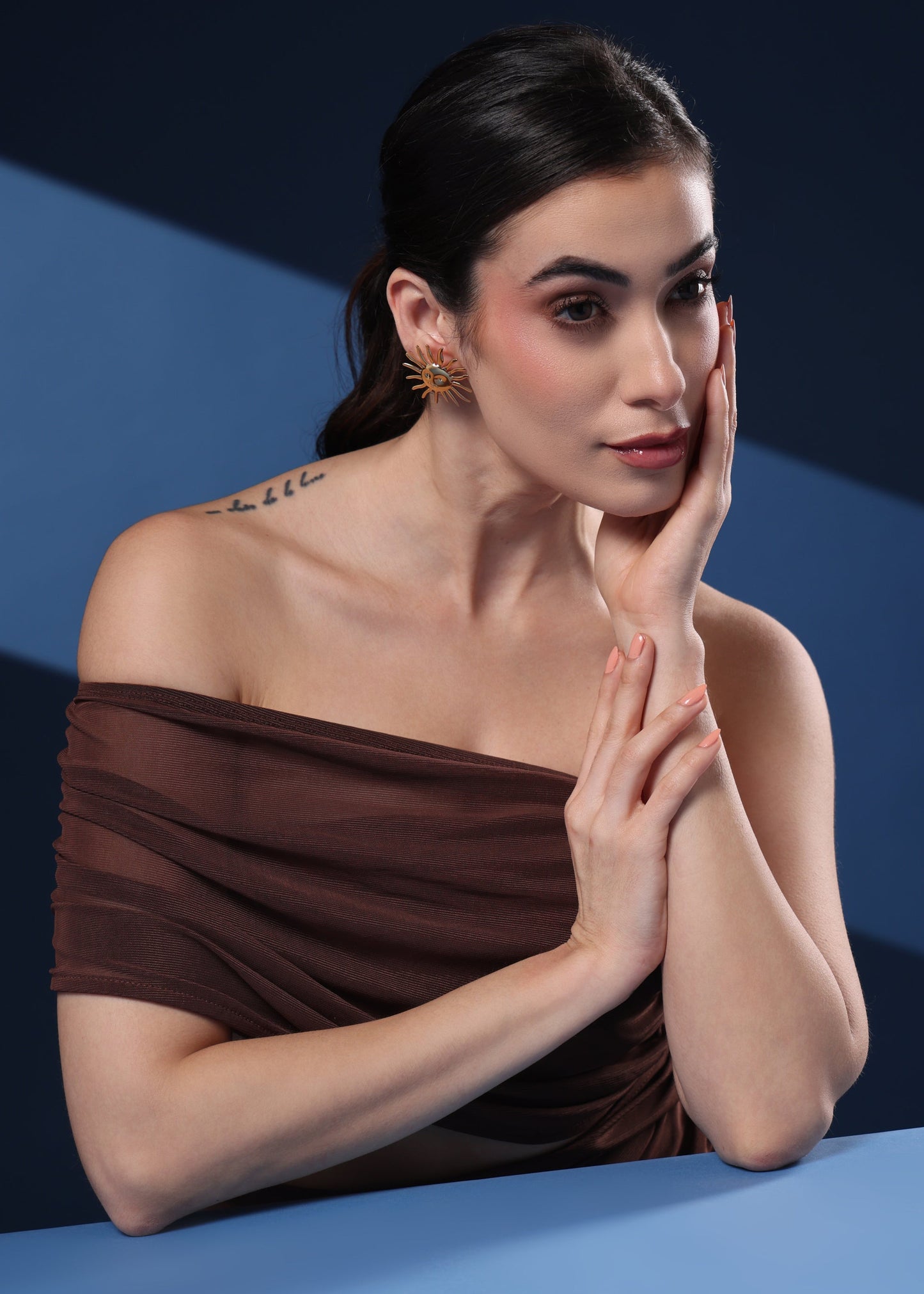 SUNBURST STATEMENT EARRING