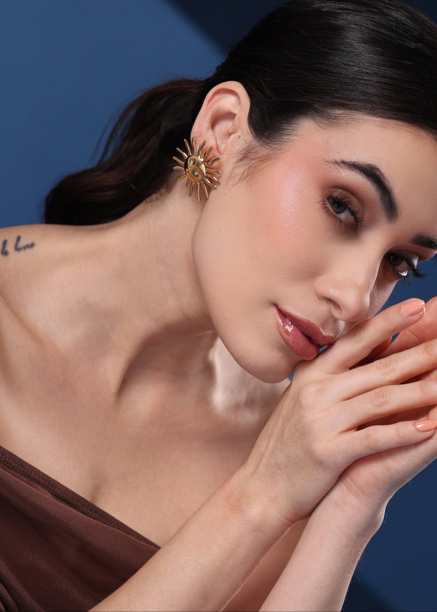 SUNBURST STATEMENT EARRING