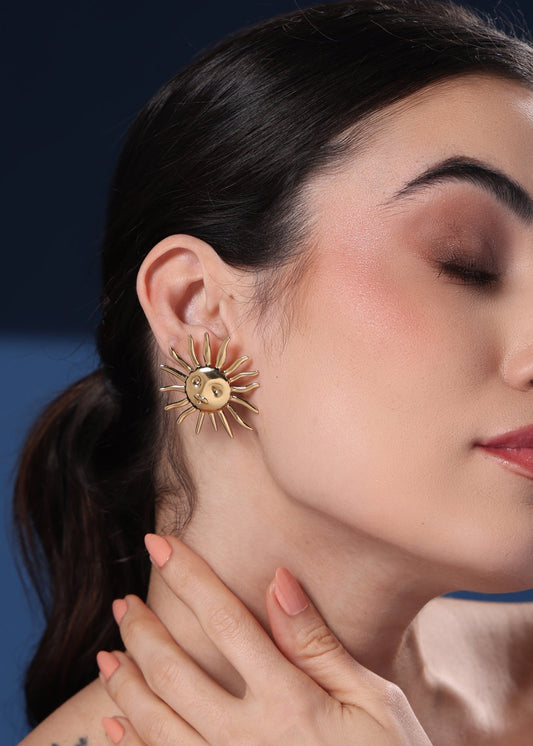 SUNBURST STATEMENT EARRING