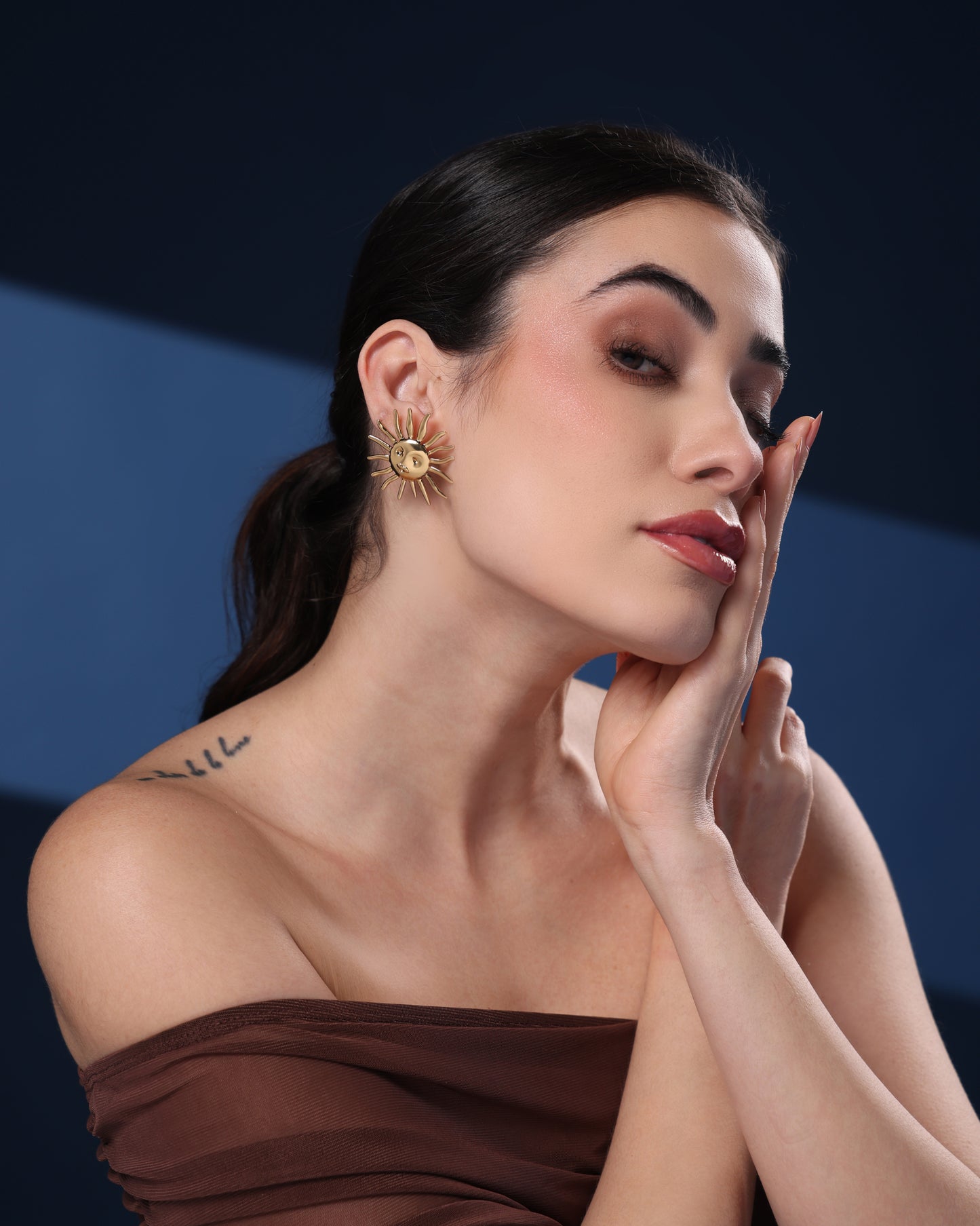 SUNBURST STATEMENT EARRING