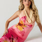 BLOSSOM HALTER MIDI DRESS