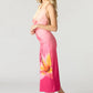 BLOSSOM HALTER MIDI DRESS
