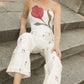 ROSETTE BLOOM EMBROIDERED COORD SET